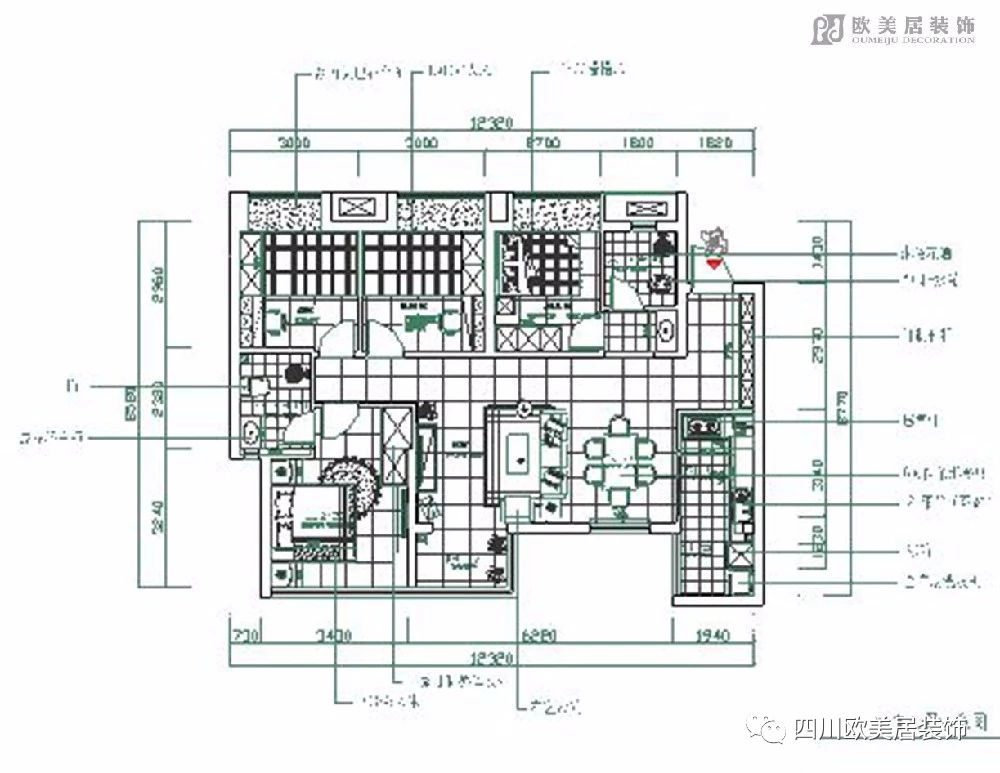 成都裝修案例燕藍(lán)國際